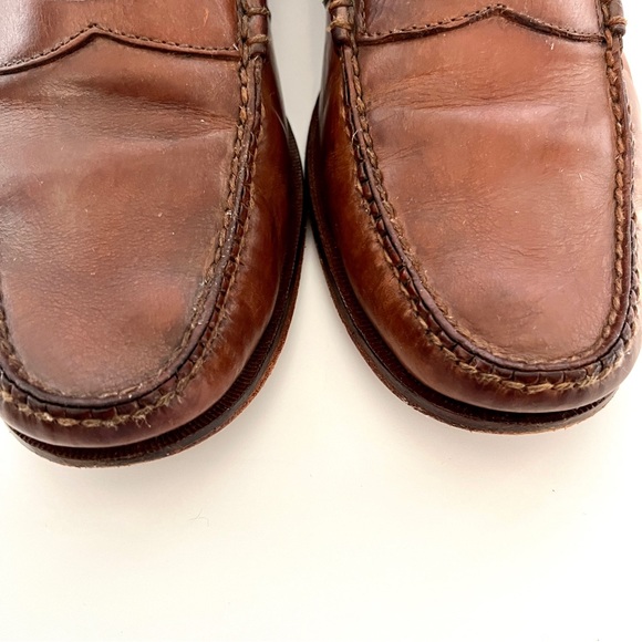 Cole Haan Penny Loafer light brown leather size men’s 9 - Picture 2 of 14